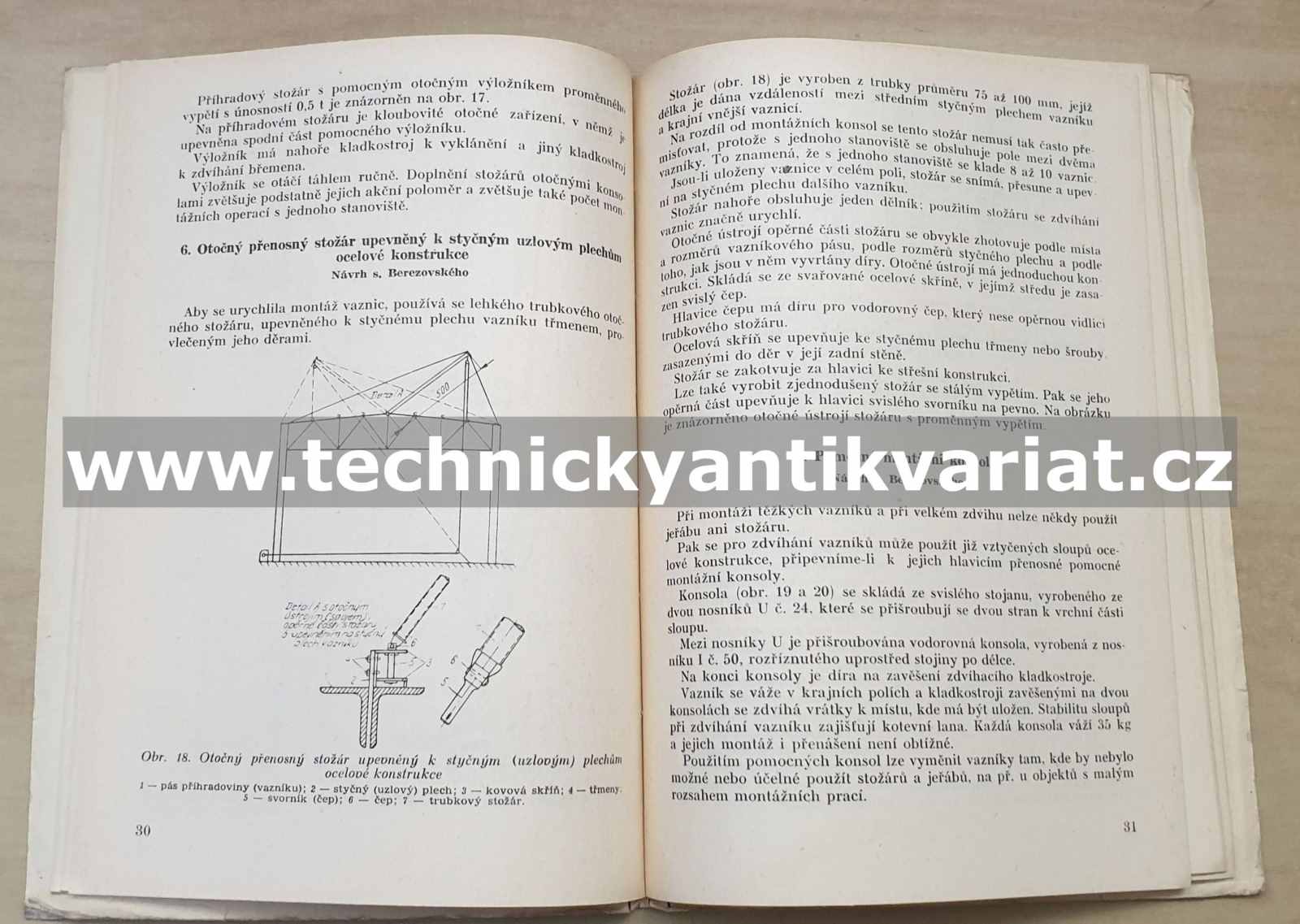 Lehké jeřáby a účelné pomůcky pro montáž ocelových konstrukcí - K.J. Jemelin (1953)