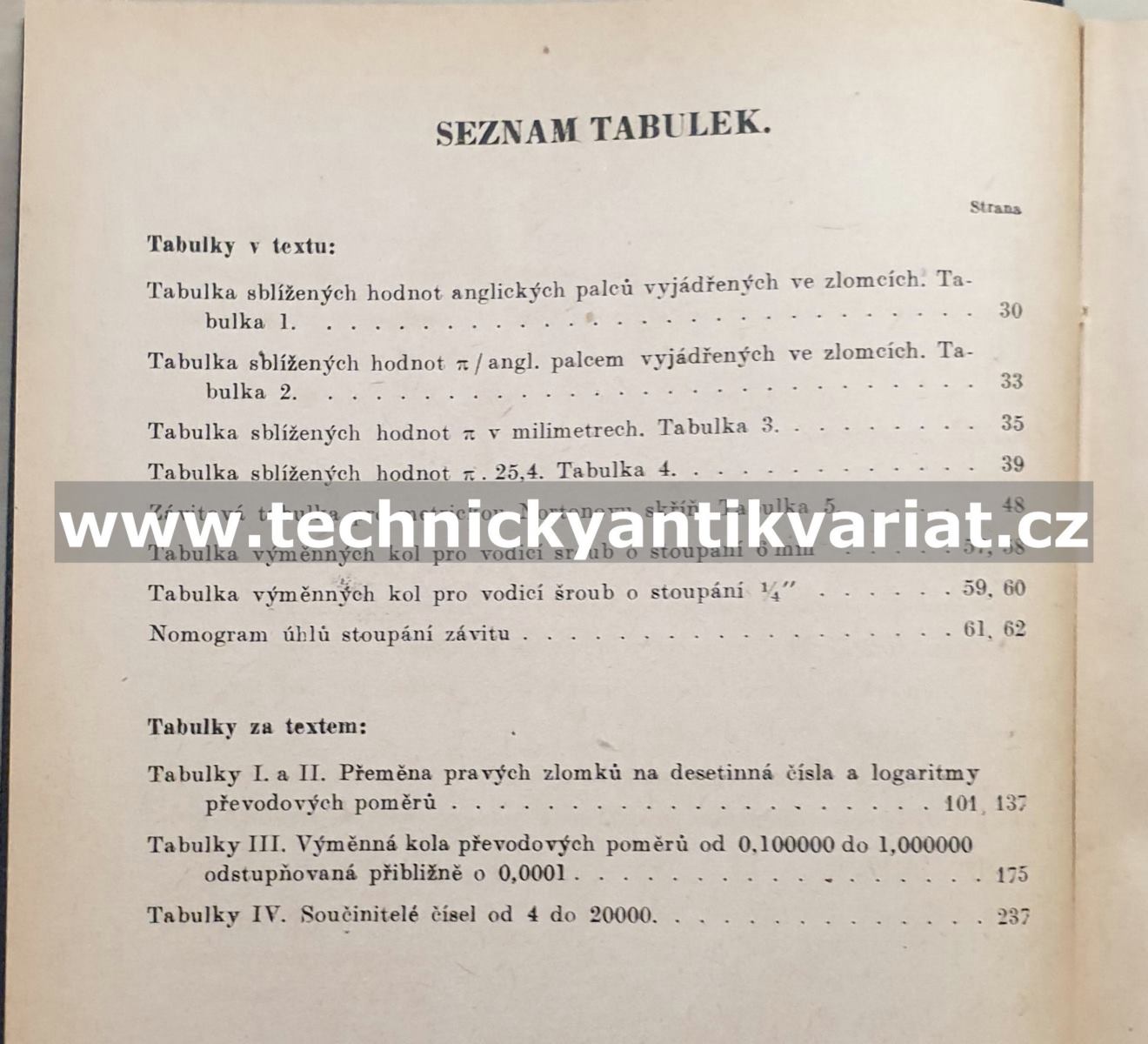 Výpočet výměnných kol pro obráběcí stroje - Václav Klepal (1948)