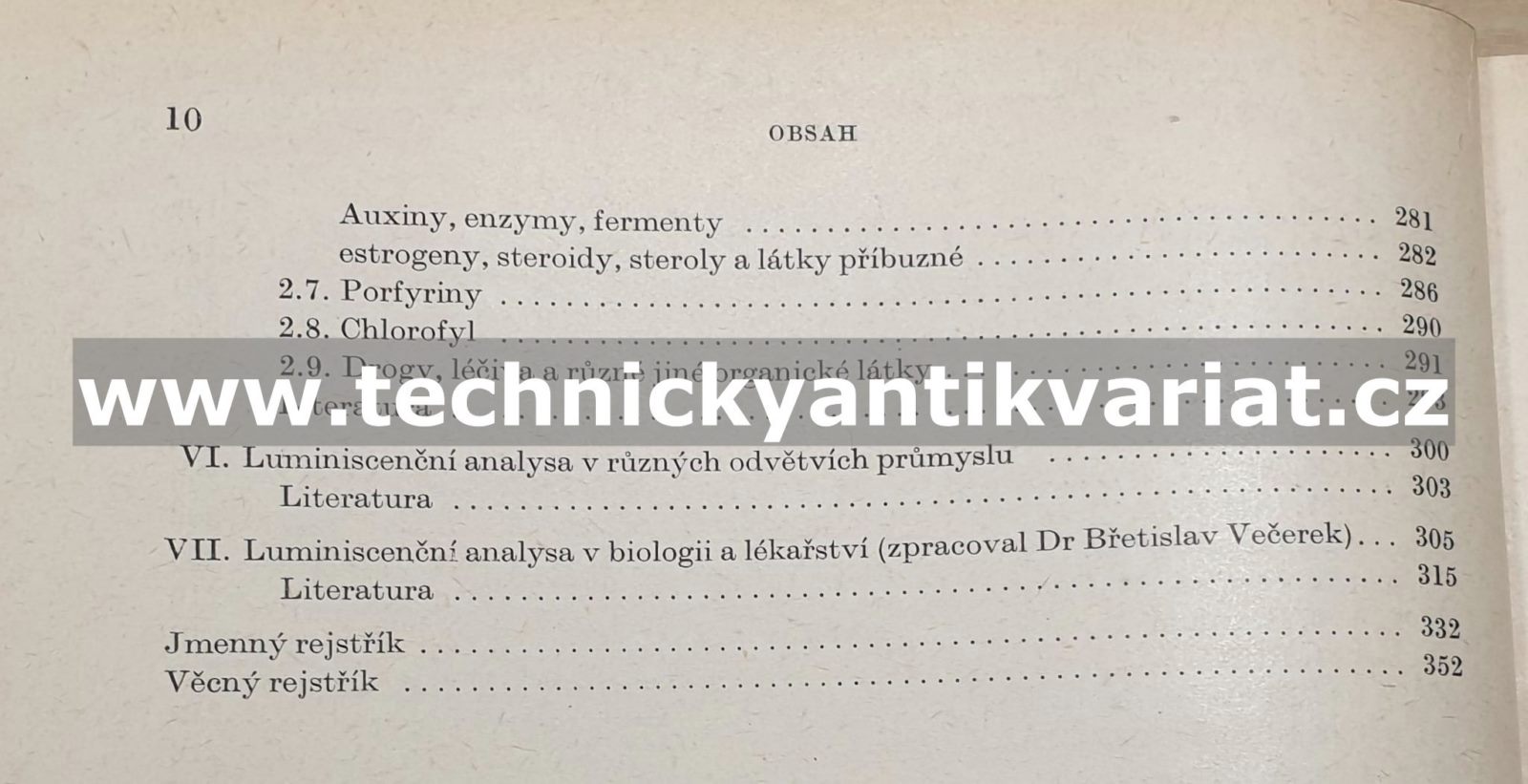 Luminiscenční analysa - Záviš Holzbecher (1957)