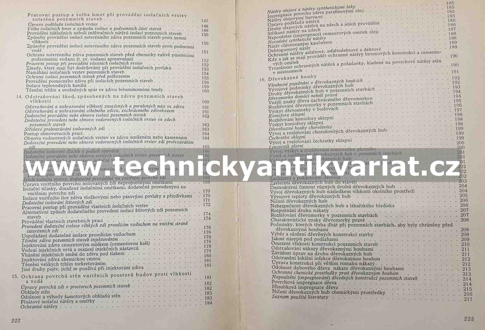Isolace pozemních staveb - Antonín Skrbek (1952)