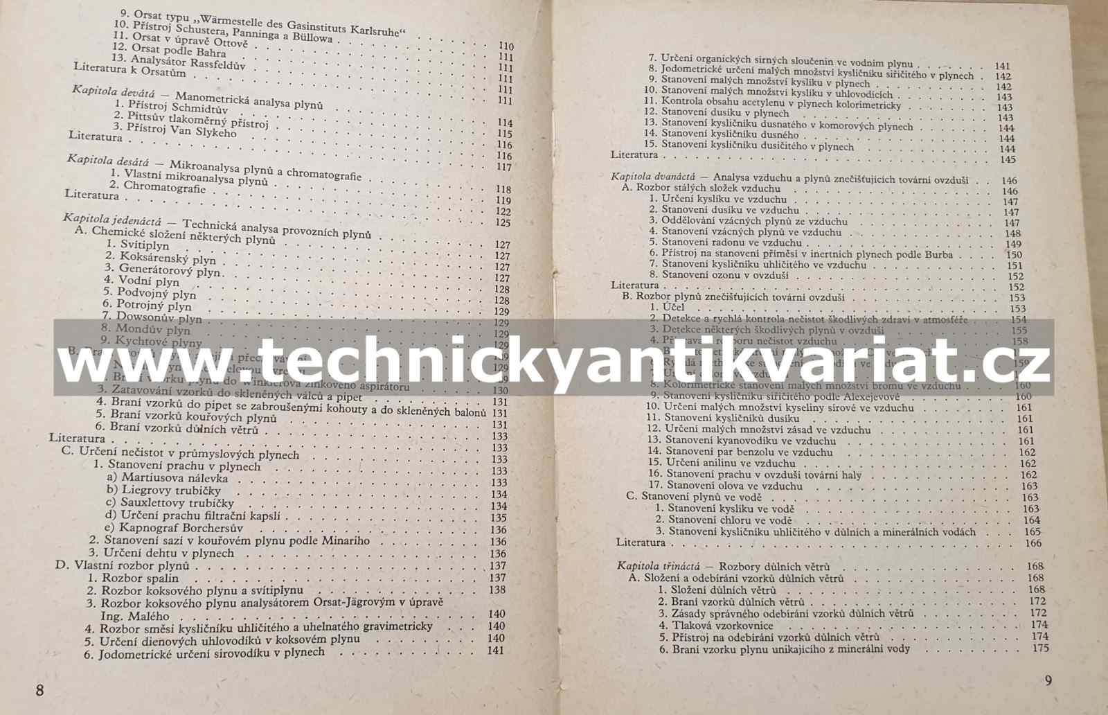Technická analysa provozních plynů a důlních větrů - Rudolf Jirkovský (1957)