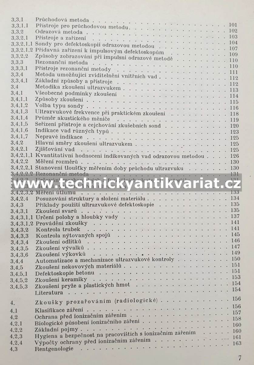 Zkoušení materiálů a výrobků bez porušení - Míšek, Ptáček (1973)