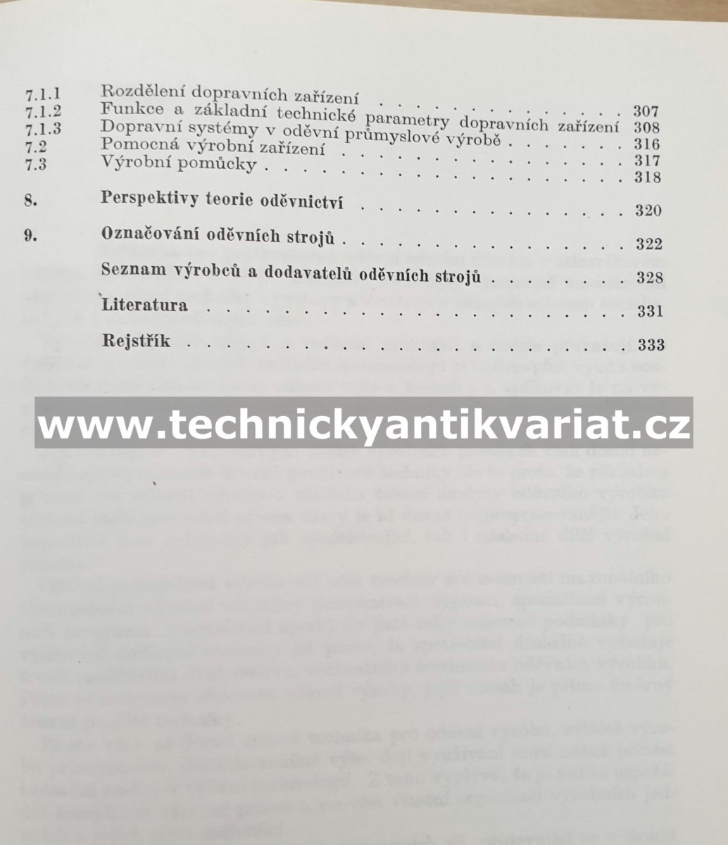 Stroje a zařízení v oděvní výrobě - Vladimír Motejl (1984)