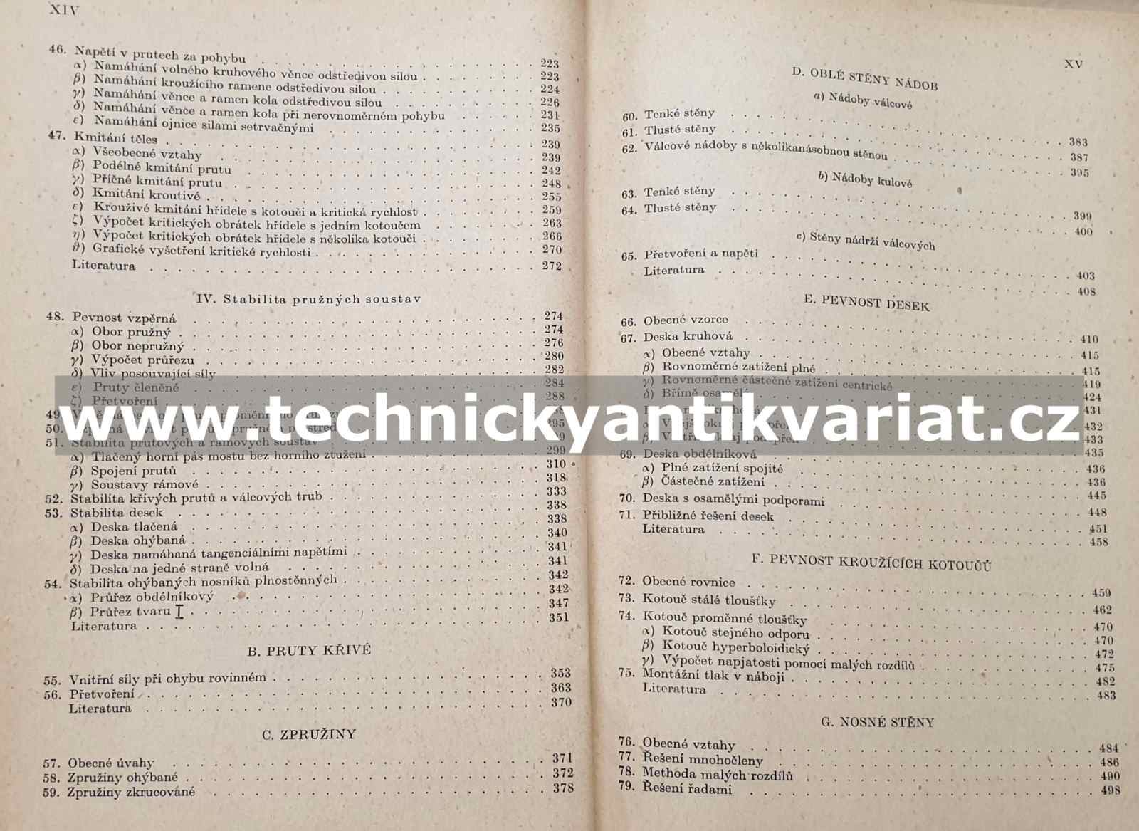 Nauka o pružnosti a pevnosti 3 Bažant, Nedoma, Spála (1955)