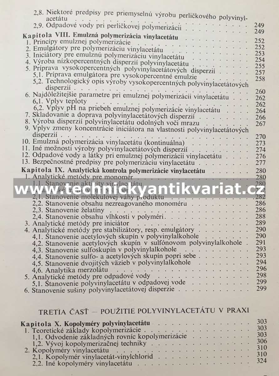 Polyvinylacelát - Gregor, Koudelka, Yanko (1962)