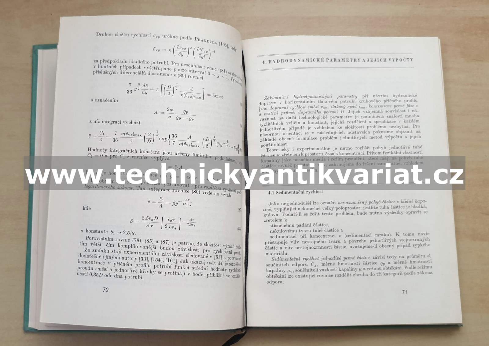Hydraulická doprava v potrubí - Kupka, Hrbek, Janalík (1970)