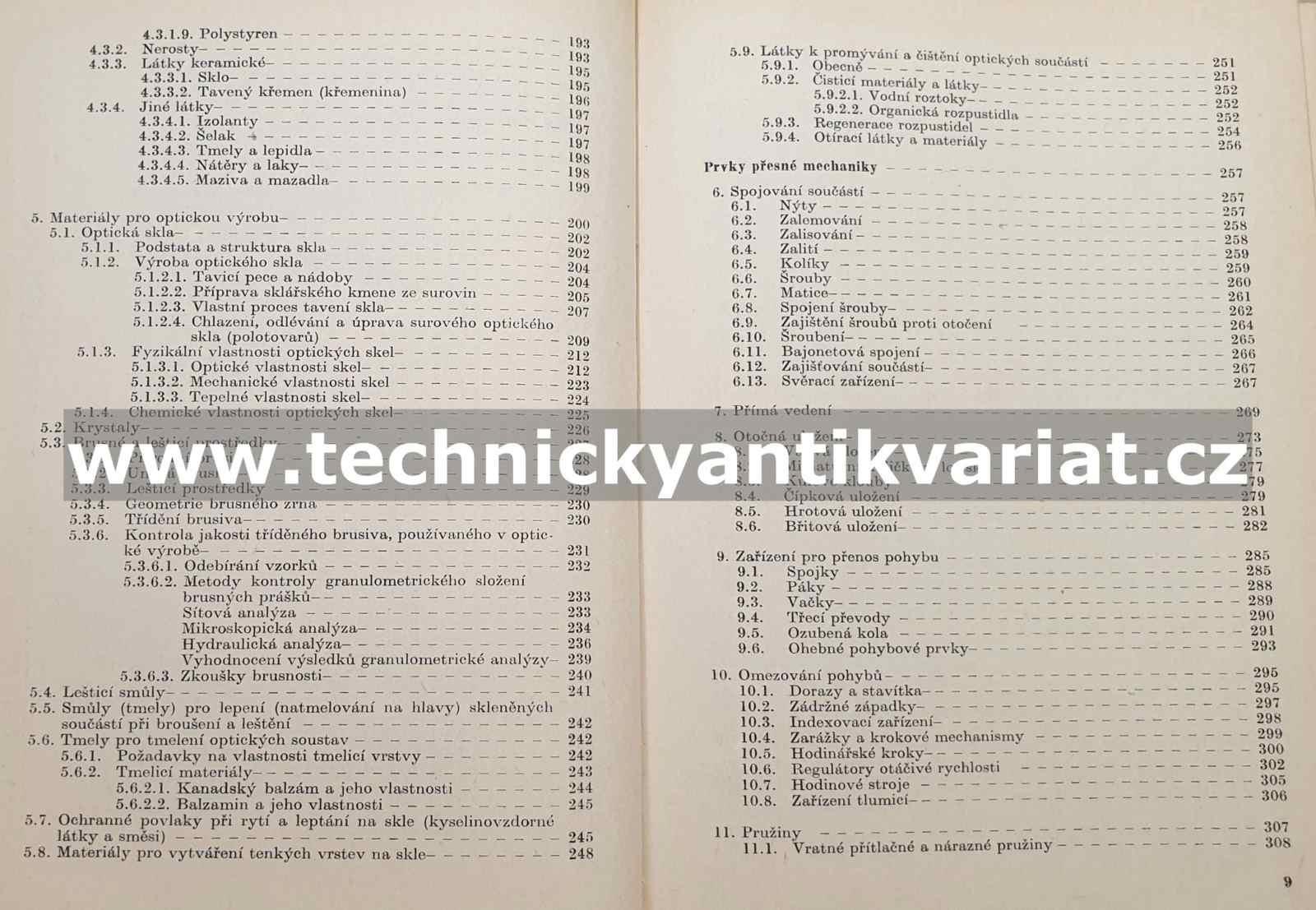 Základní kvalifikační učebnice přesná mechanika a optika - Kamarád, Otáhal, Podzimek, Šulc (1974)