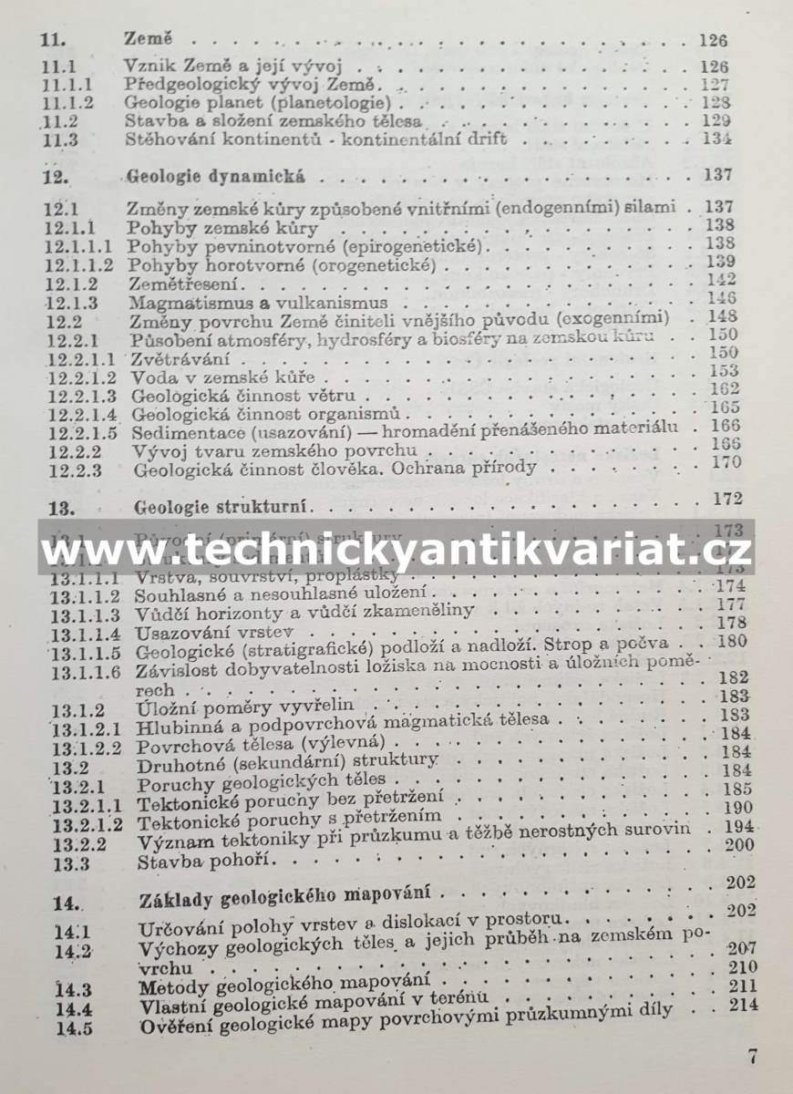 Mineralogie, petrografie a geologie - V. Bambuška, M.Mužík (1981)