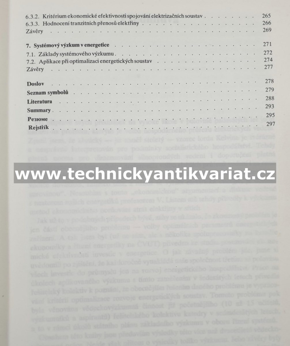 Optimalizace v energetických soustavách - Jiří Klíma (1985)