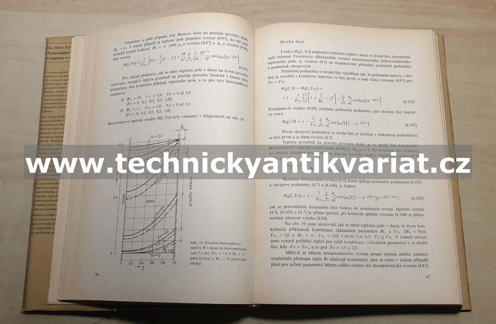 Nestacionární teplotní pole a napjatost ve strojních částech - Marie Klečková (1979)