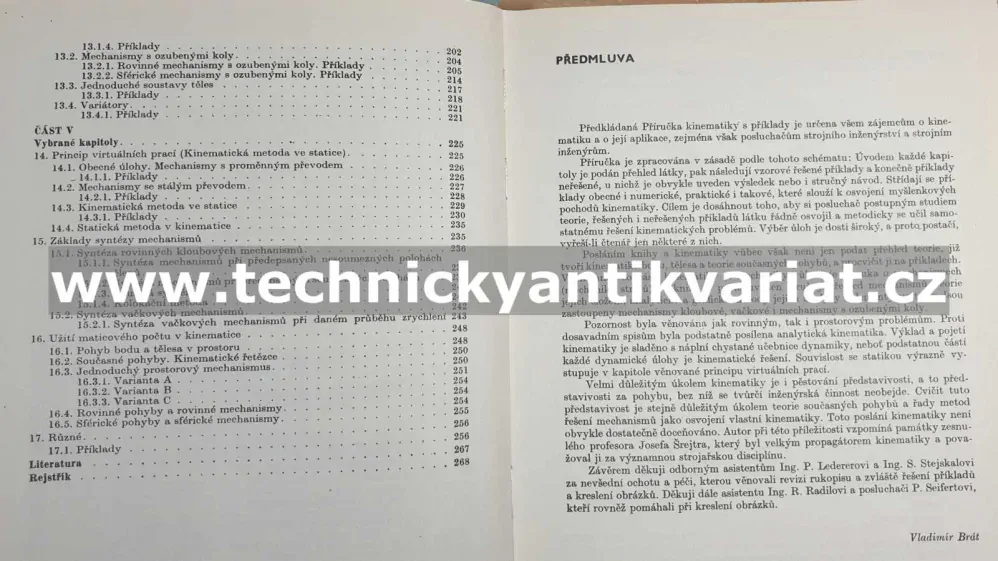 Příručka kinematiky s příklady - Vladimír Brát (1976)