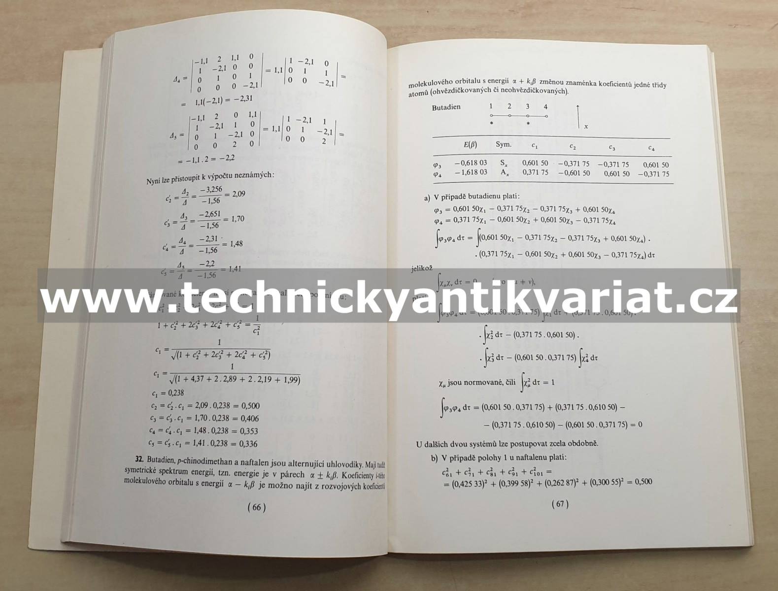 Řešení úlohy z kvantové chemie - Čársky, Zahradních (1978)