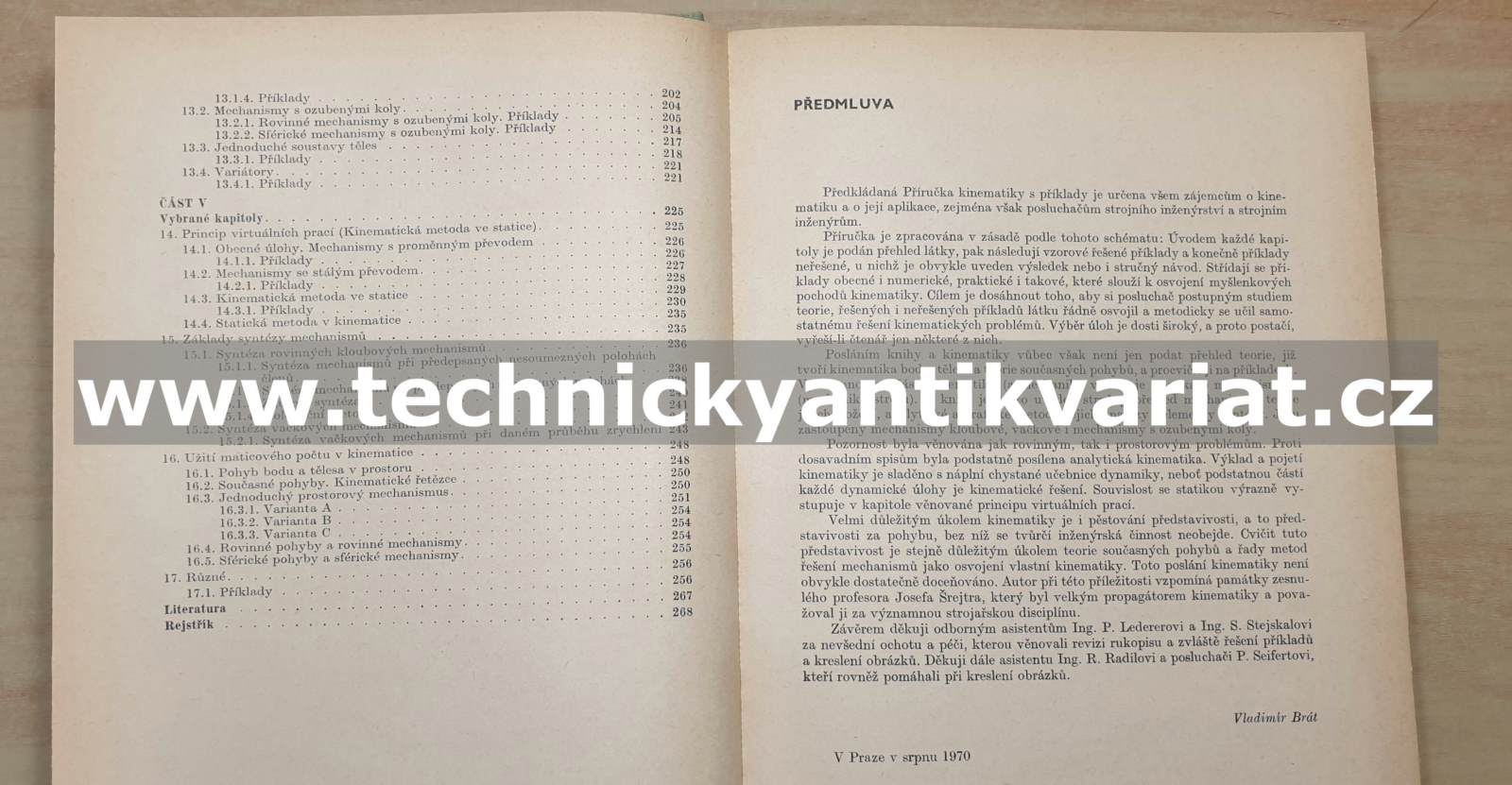 Příručka kinematiky s příklady - Vladimír Brát (1973)