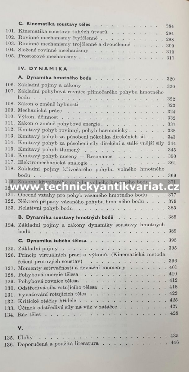 Technická mechanika pro elektrotechnické obory - I. Mechanika tuhých těles - Hašek (1965)