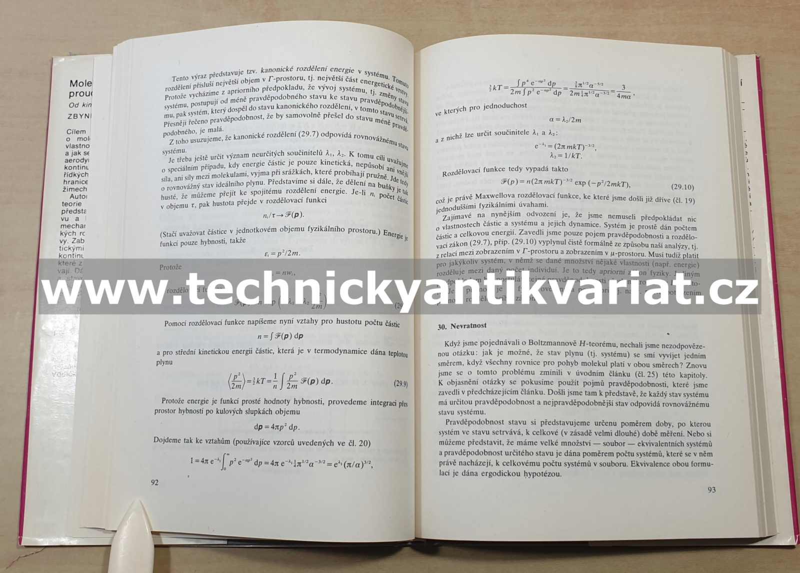 Molekulární teorie proudění plynů - Zbyněk Jaňour (1983)