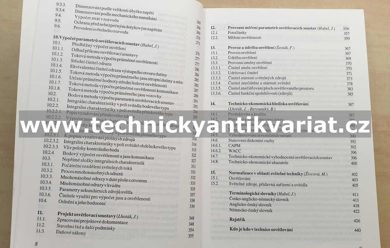 Světelná technika a osvětlování - Jiří Hábel (1995)