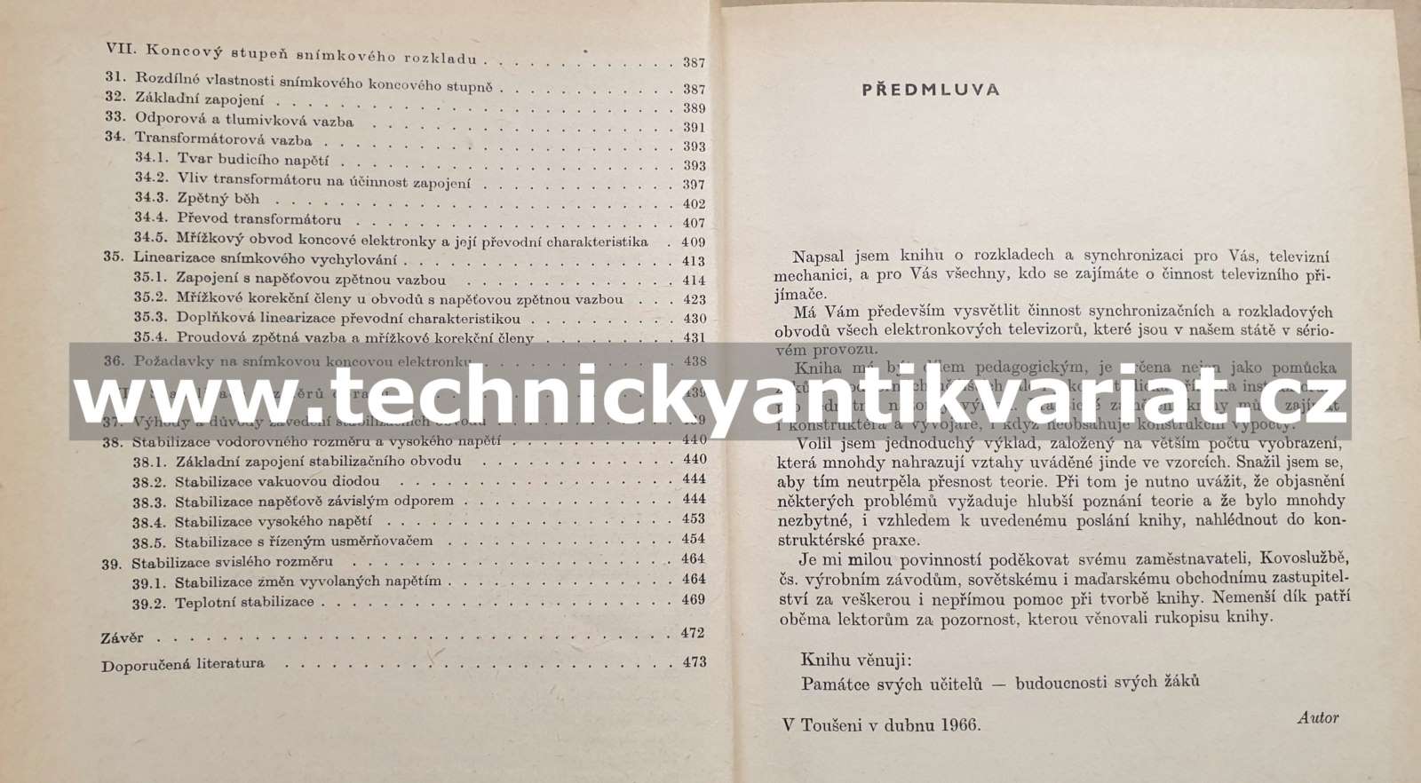 Synchronizace a rozklady televizních přijímačů - Vladimír Valenta (1968)