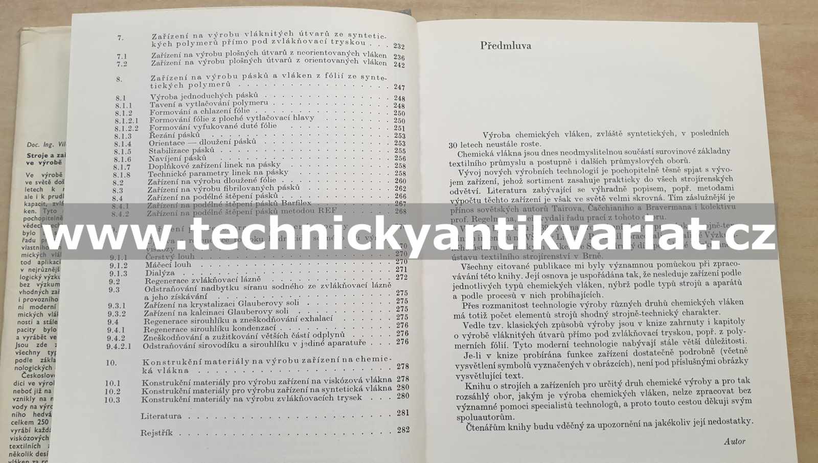 Stroje a zařízení ve výrobě chemických vláken - Vilém Rychlík (1981)