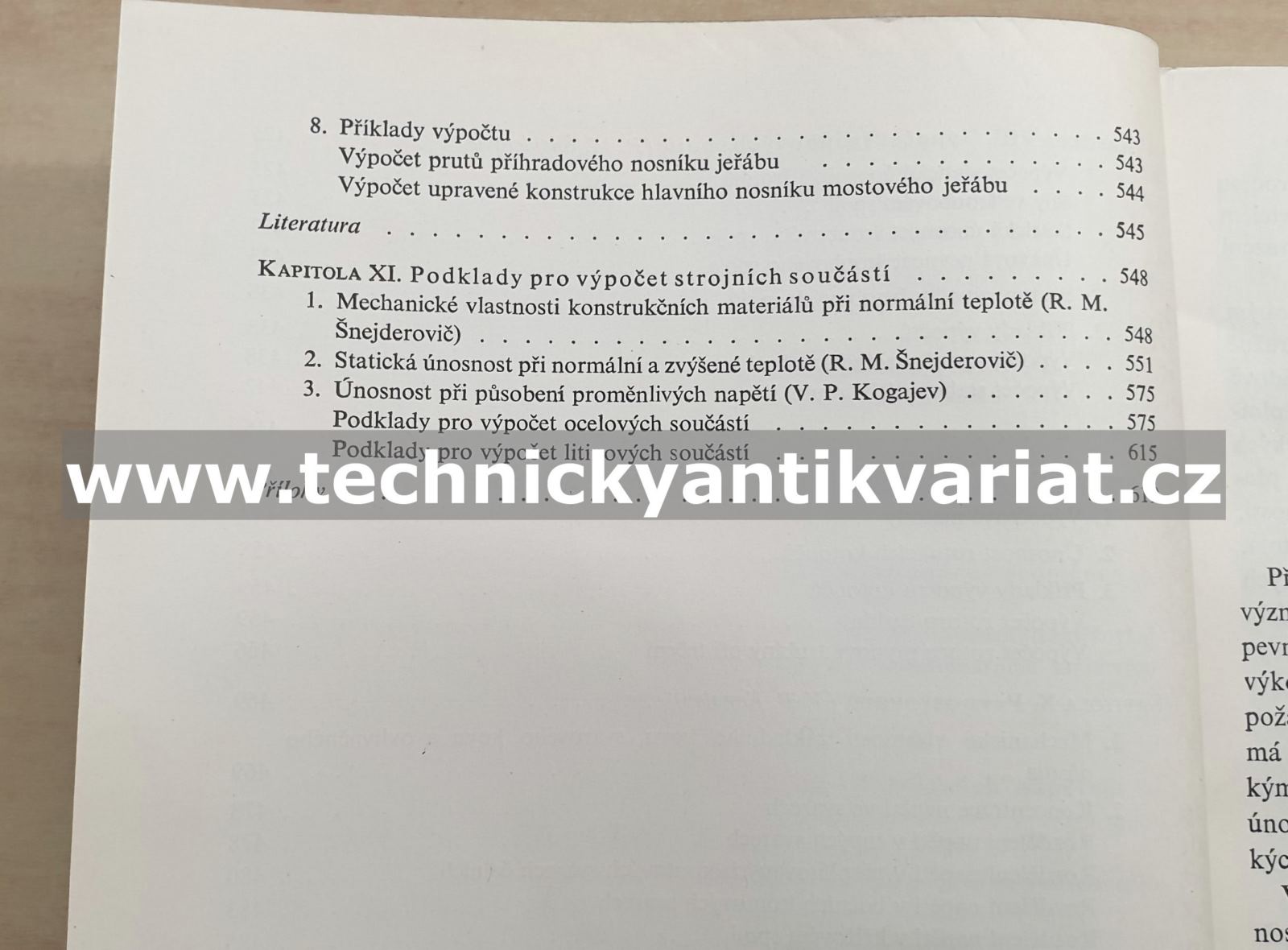 Únosnost a pevnostní výpočty strojních součástí - Serensen, Kogajev, Šnejderovič (1967)