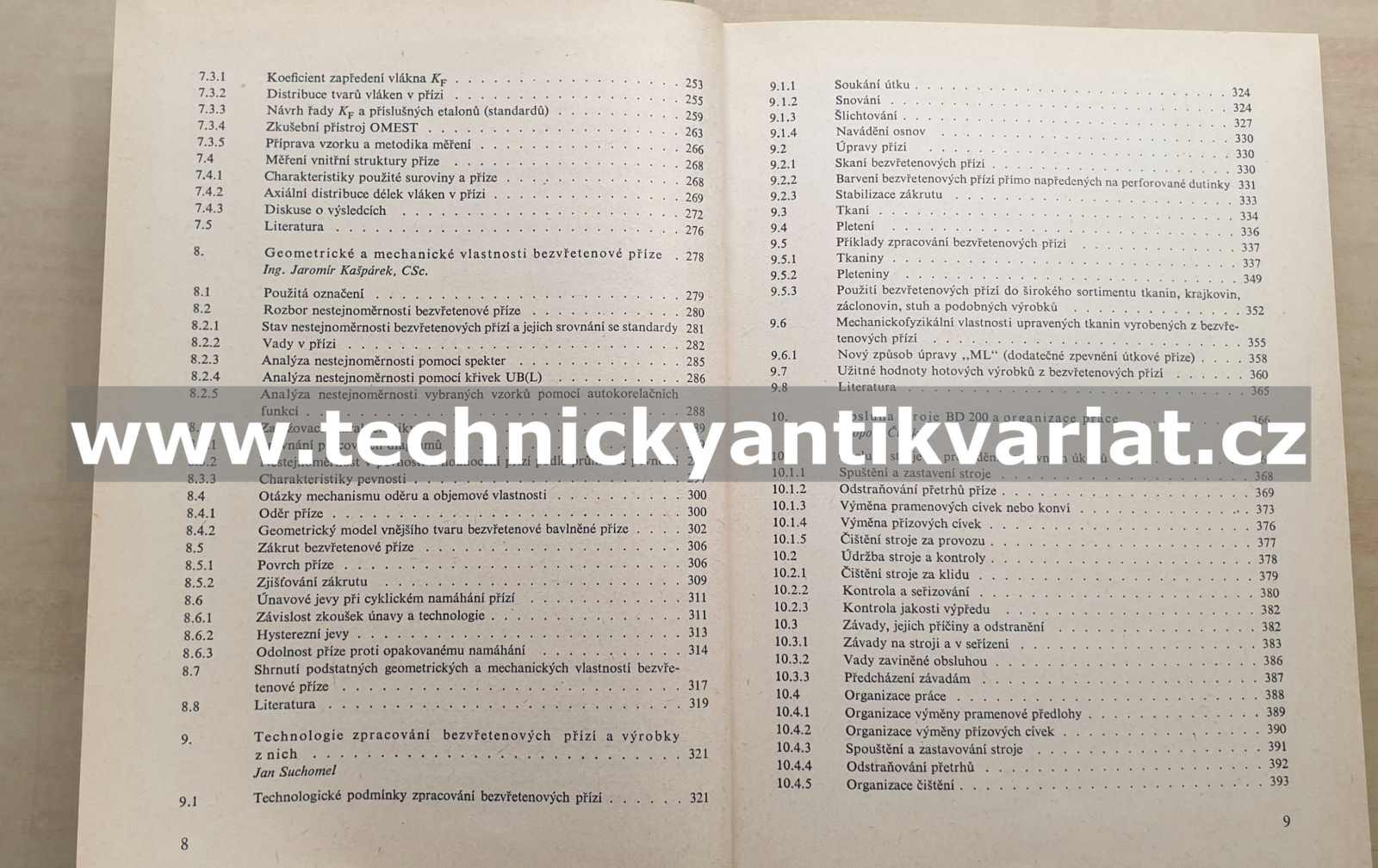 Bezvřetenové předení - Václav Rohlena (1974)