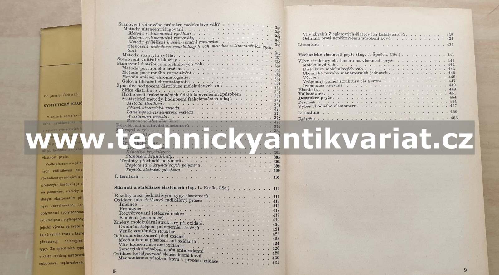 Syntetický kaučuk - J. Pech (1971)