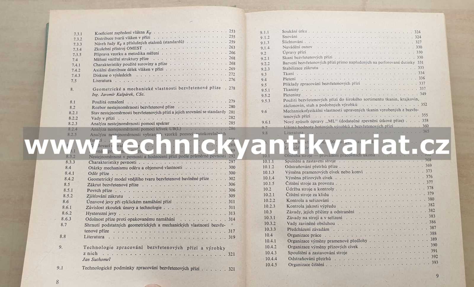 Bezvřetenové předení - Václav Rohlena (1974)