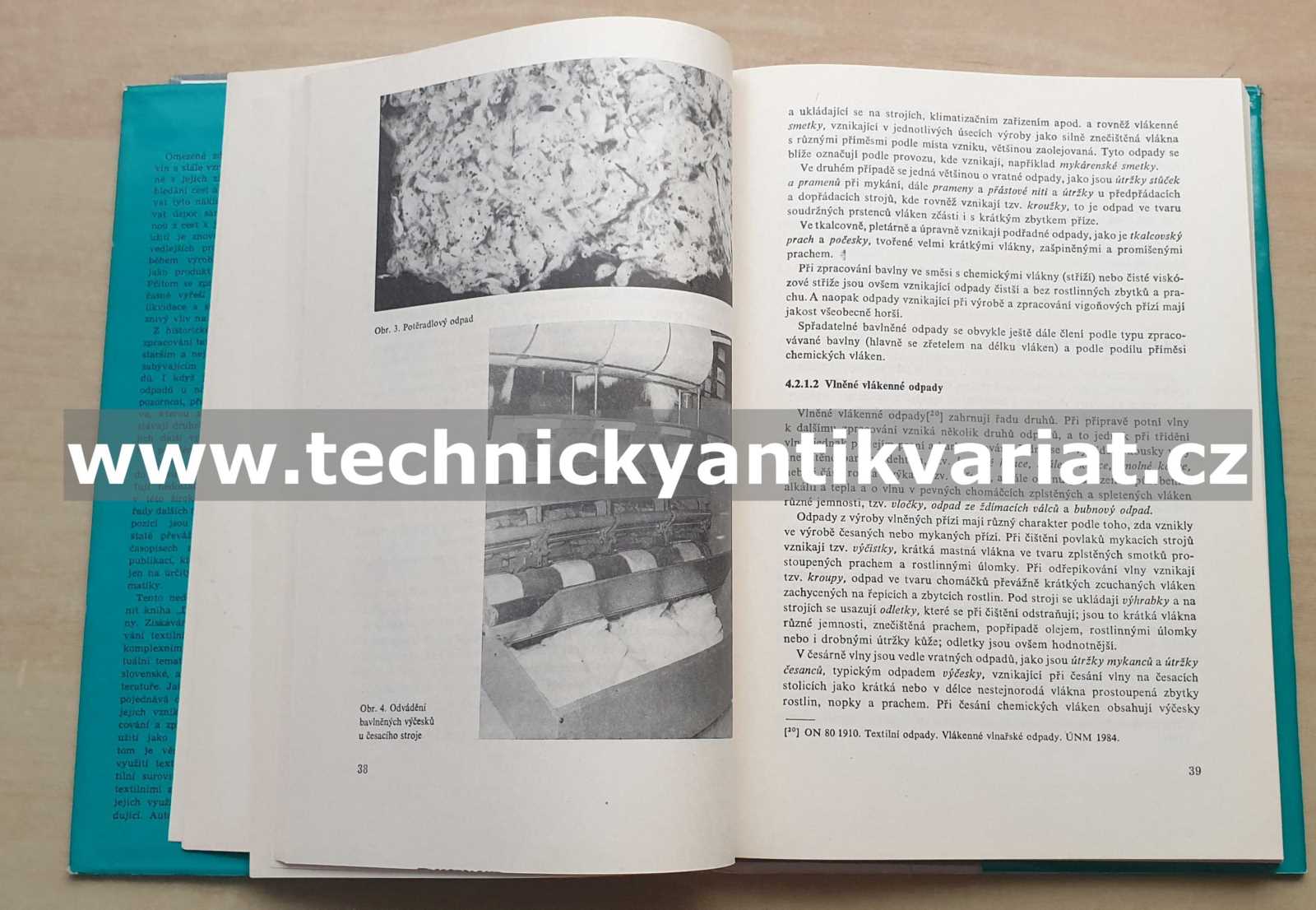 Textilní druhotné suroviny - Dušan Riegl, jan Kadlec (1985)
