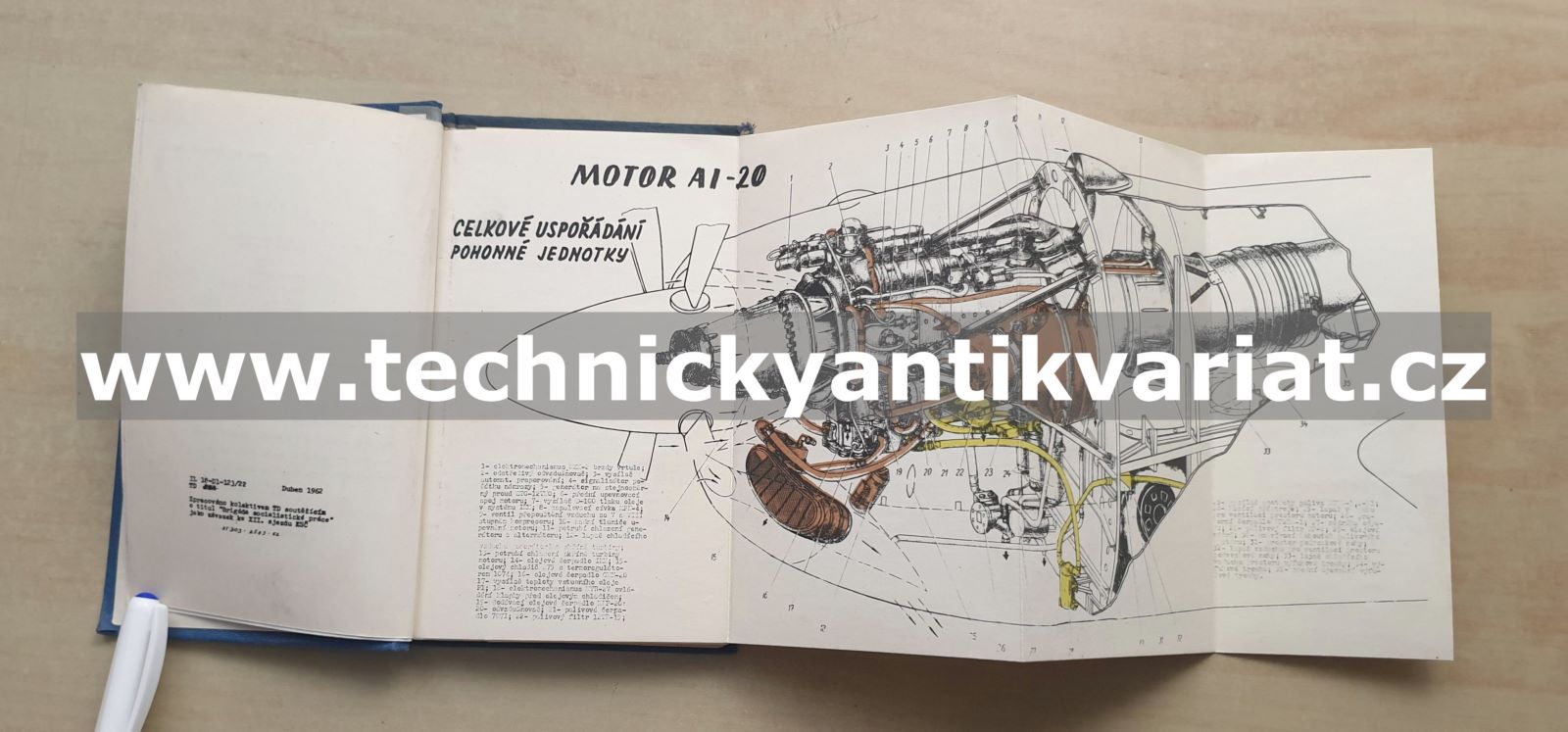 Motor AI20 schémata, příručka mechanika 1962