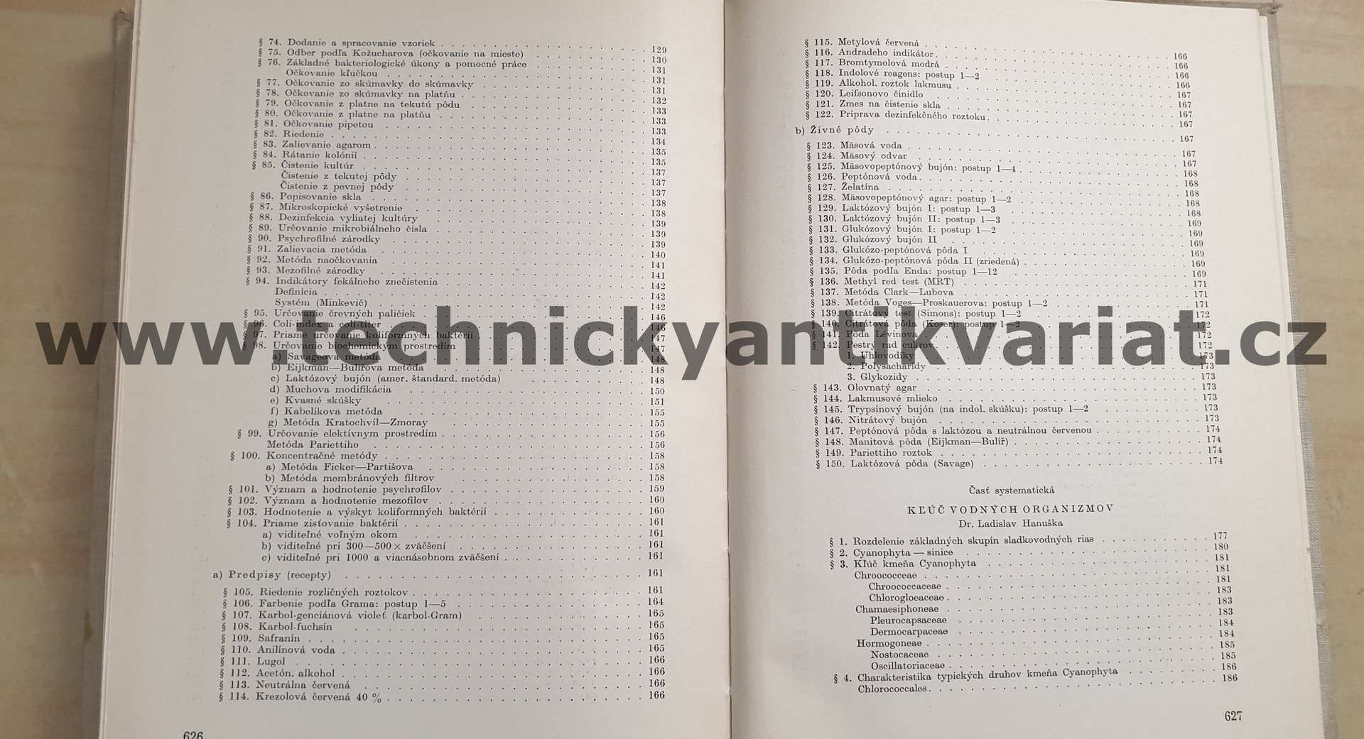 Biologické metody skúmania a hodnotenia vod - Ladislav Hanuška (1956)