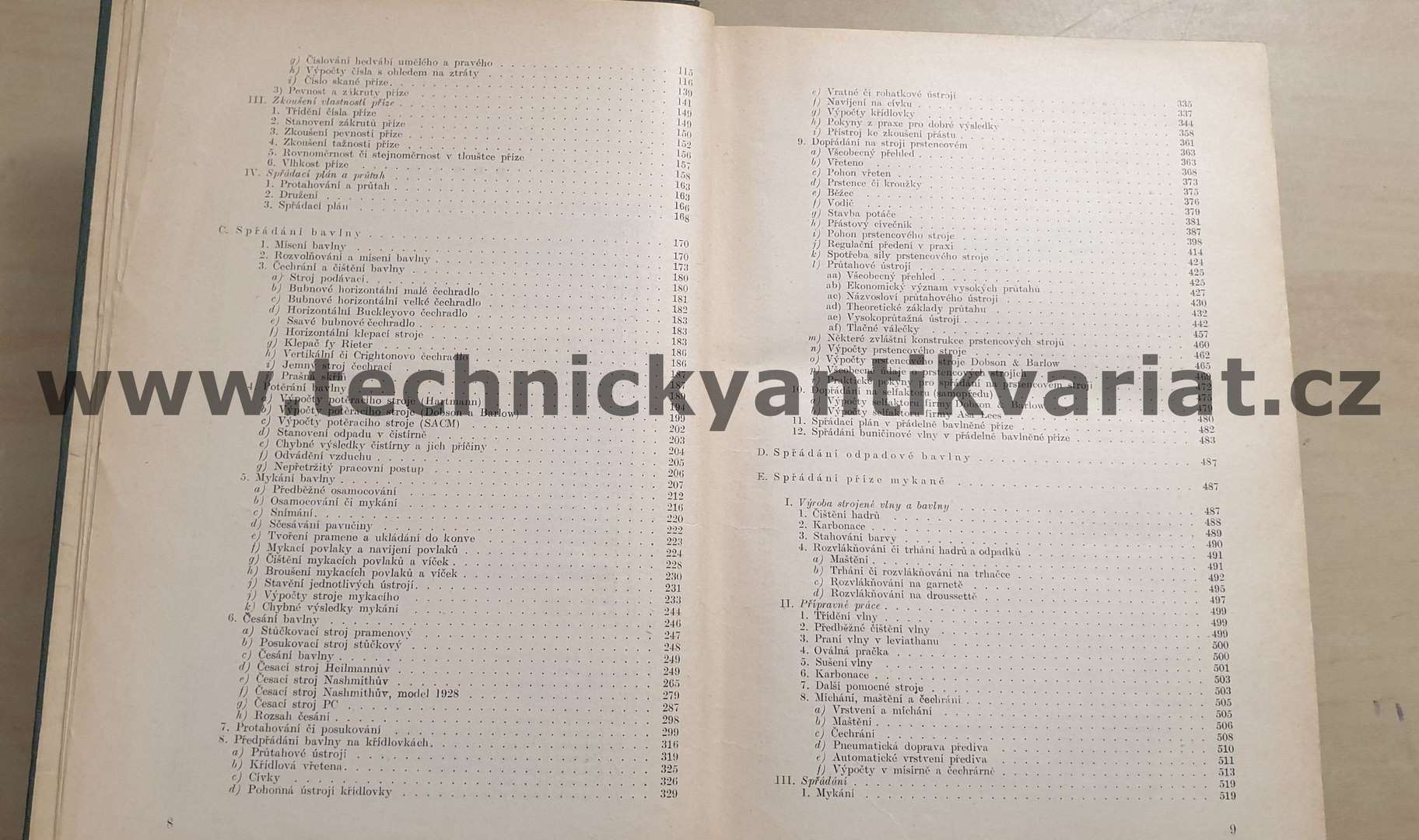 Theorie a praxe spřádání I. František Fučík (1951)