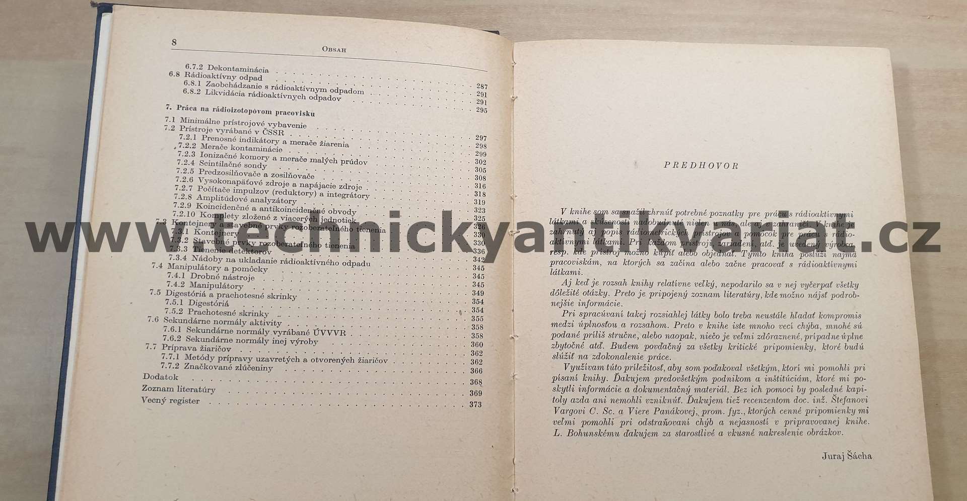 Práca s rádioaktivnymi látkami - Juraj Šácha (1964)