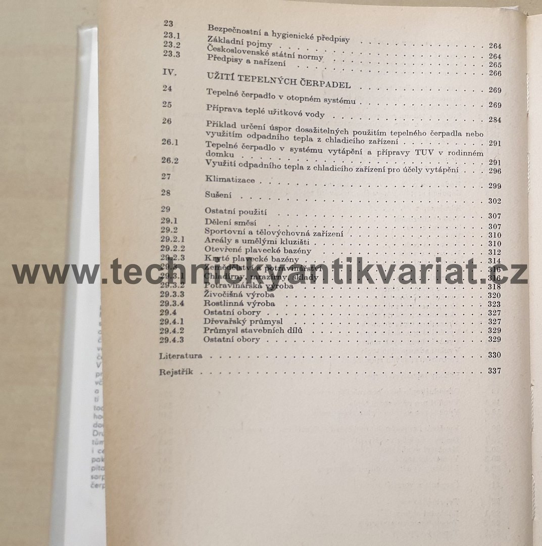 Tepelná čerpadla - Z. Dvořák, L.Klazar, J. Petrák (1987)