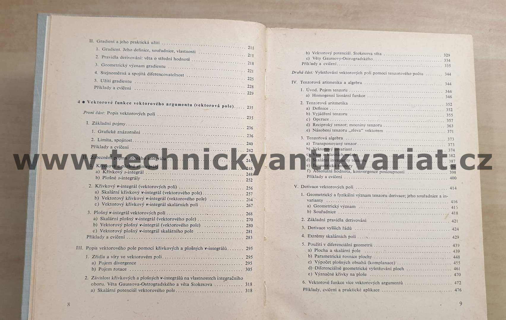 Vektorová a tenzorová analýza - Zs. Pachová, T. Frey (1964)