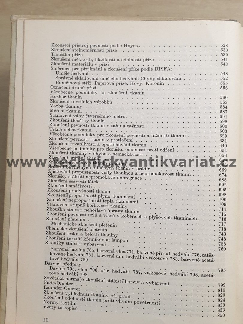 Zkušebnictví v textilním průmyslu - Oldřich Myšinský (1952)