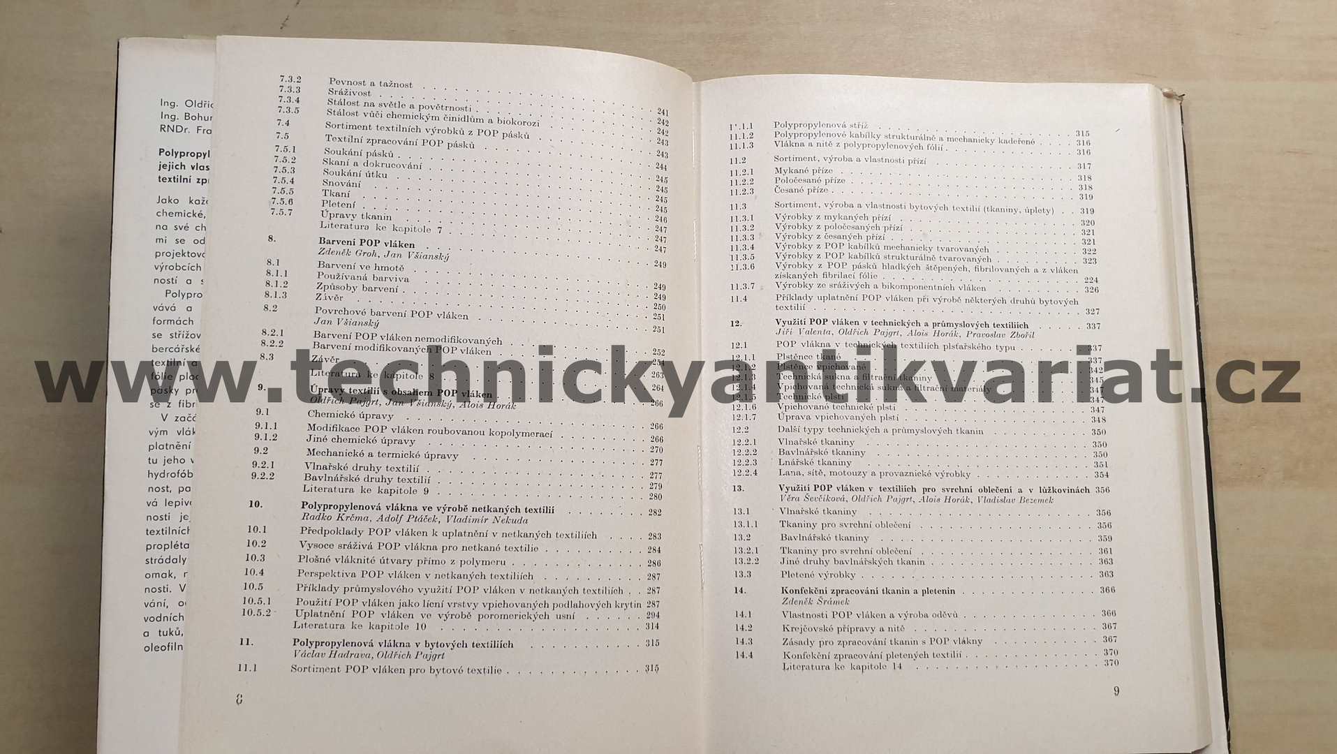 Polypropylenová vlákna - Pajgrt, Reichstadter, Ševčík (1977)