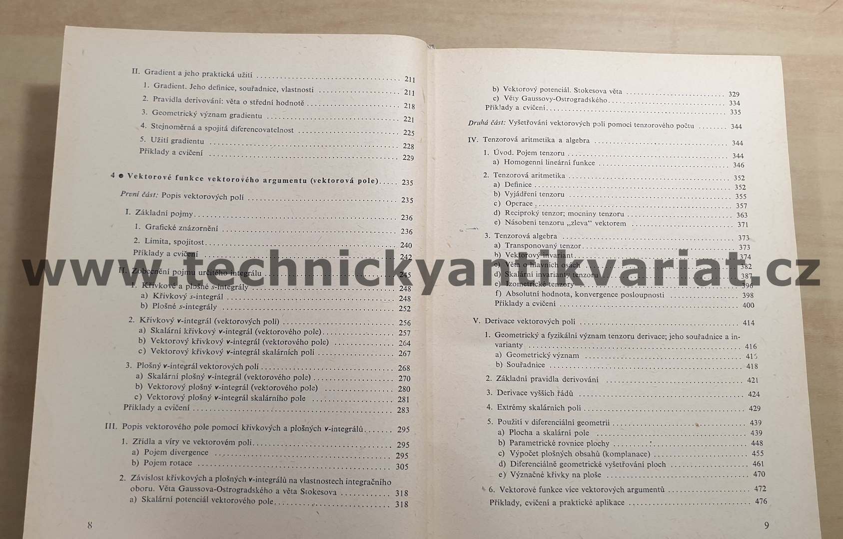 Vektorová a tenzorová analýza - Zs. Pachová, T. Frey (1964)