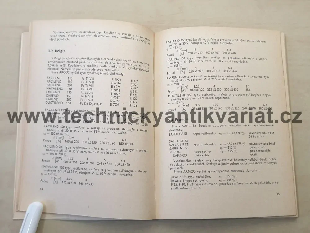Svařování vysoko výkonnými elektrodami - Vilém Hromádko (1973)