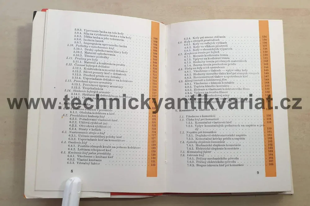 Uhlíkové kefy pre elektromotory - Emil Tarina (1973)