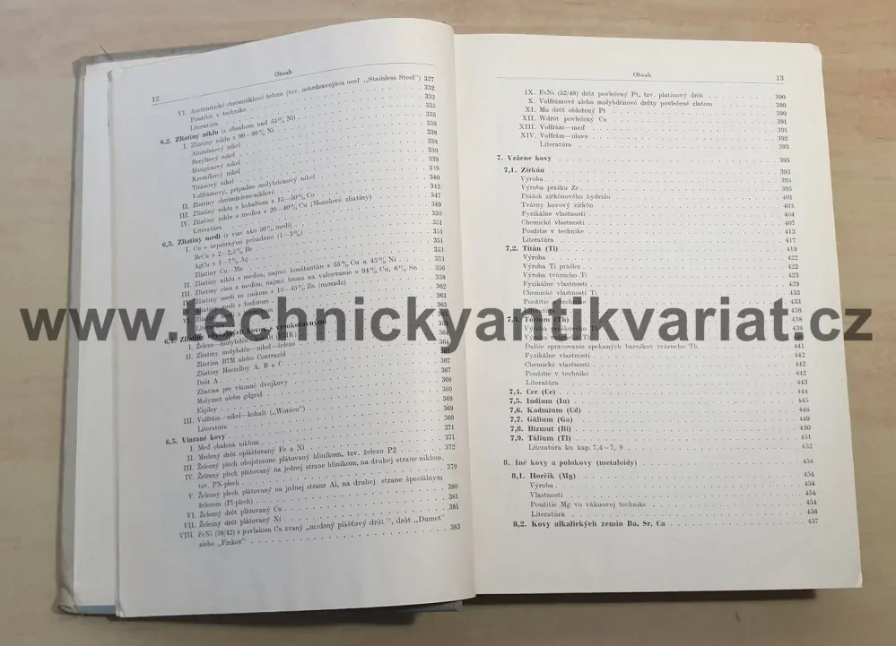 Technologia hmot vákuovej techniky I. Kovy a polokovy - Werner Espe (1957)