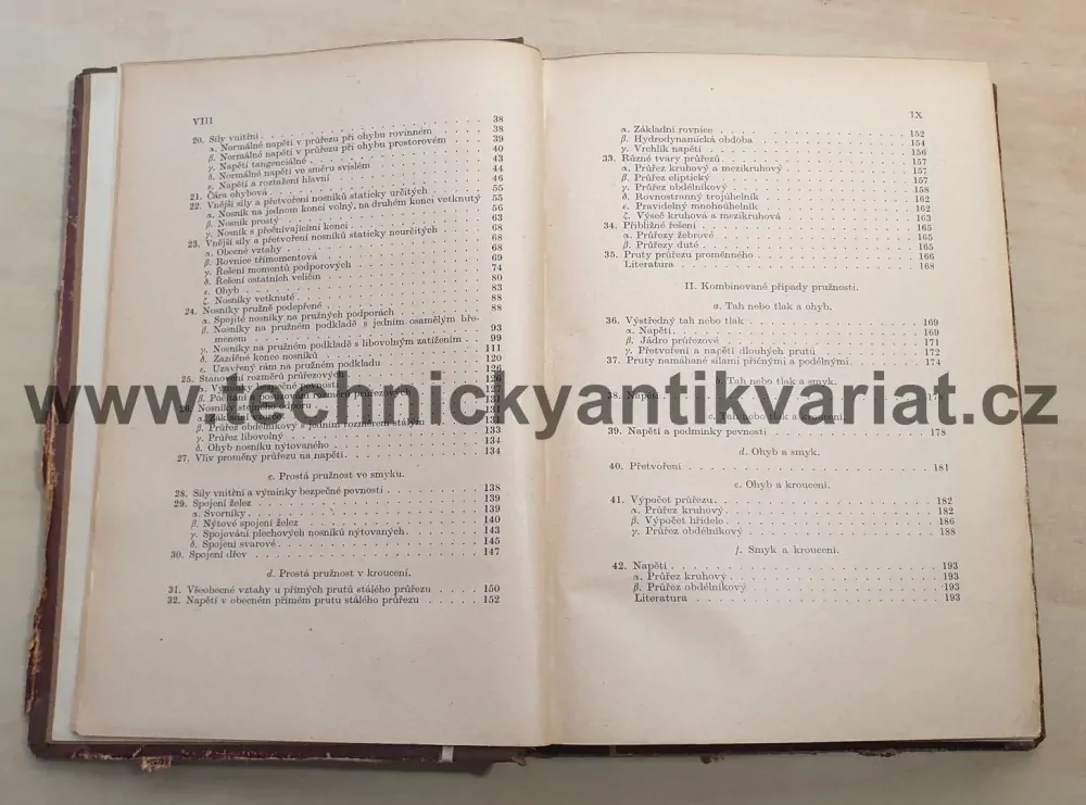 Nauka o pružnosti a pevnost - Z. Bažant, A. Nedoma, K. Spála (1944)