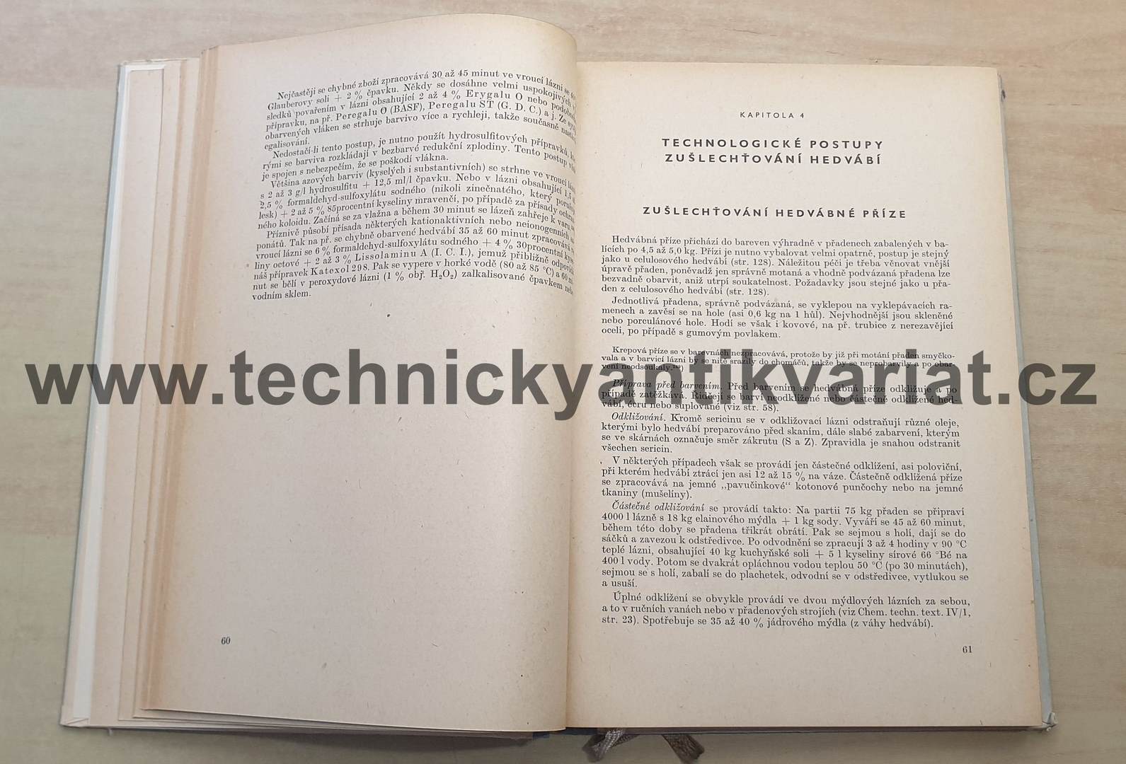 Chemická technologie textilní - V. Barvení hedvábí - Václav Felix (1955)