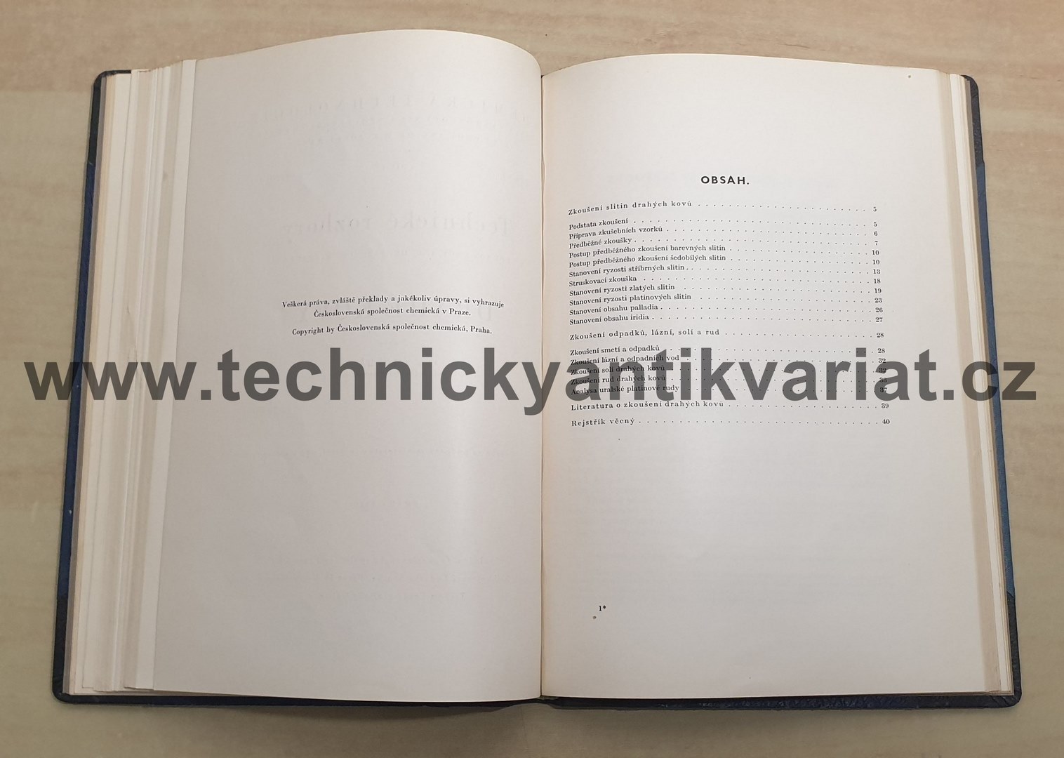 Technické rozbory - spektrální analysa a její použití, konduktometrie, drahé kovy, rozbory sklářské - Jaroslav Milbauer (1949)