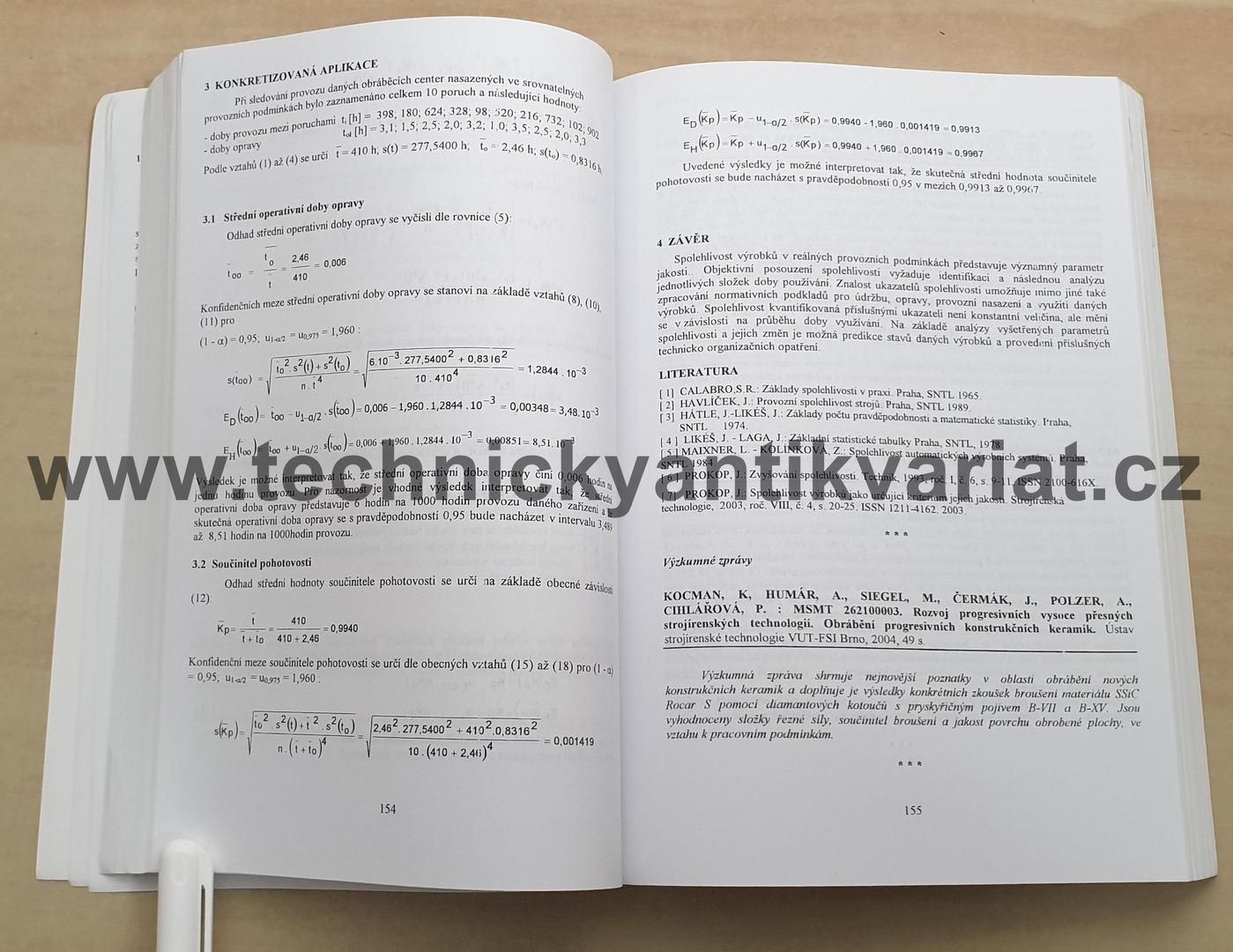 Sborník dílčích výstupů výzkumného záměru MSM 252 100003. Rozvoj progresivních vysoce přesných strojírenských technologii (2004)