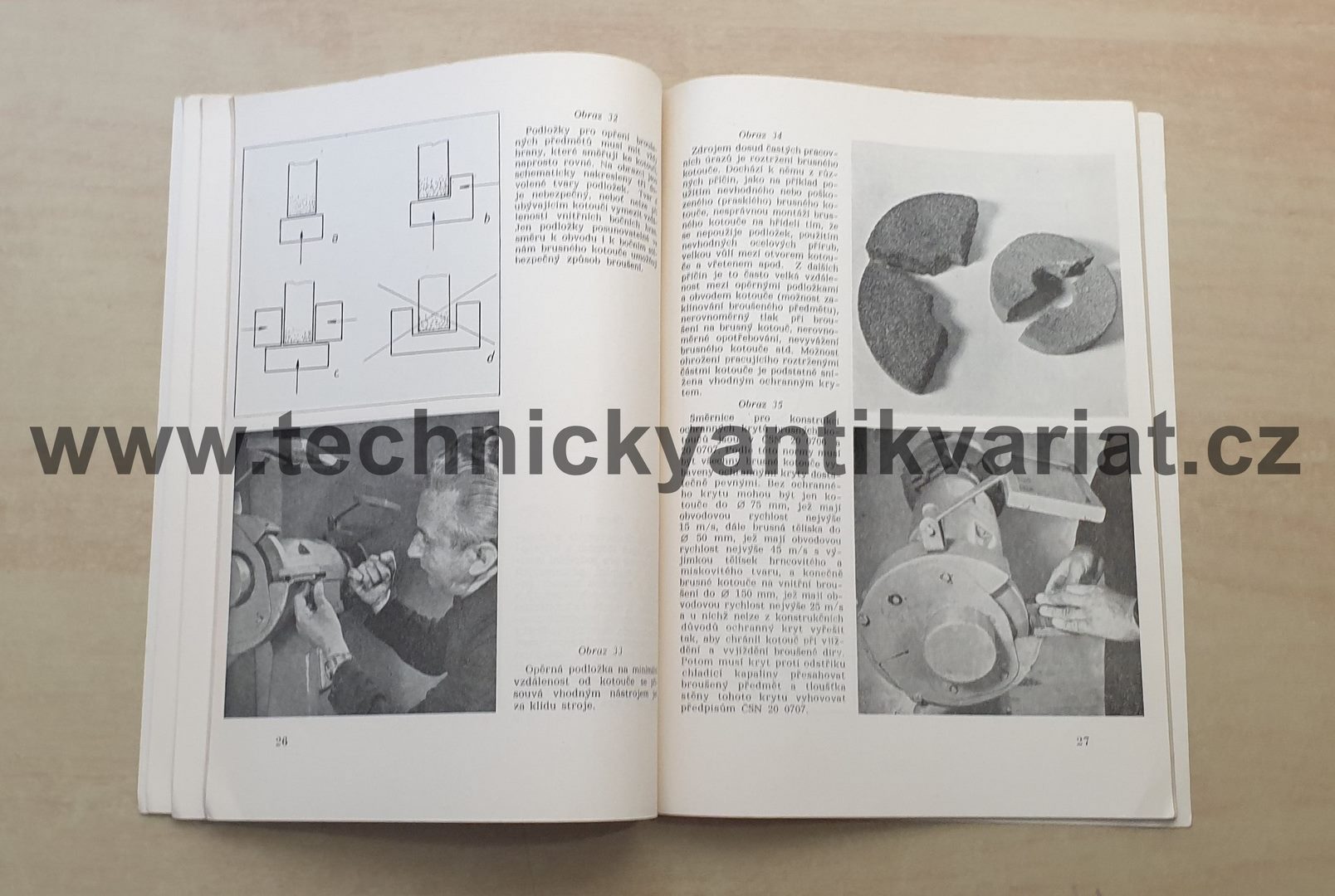 Bezpečnost při broušení - J.Lipka, O.Matoušek (1958)