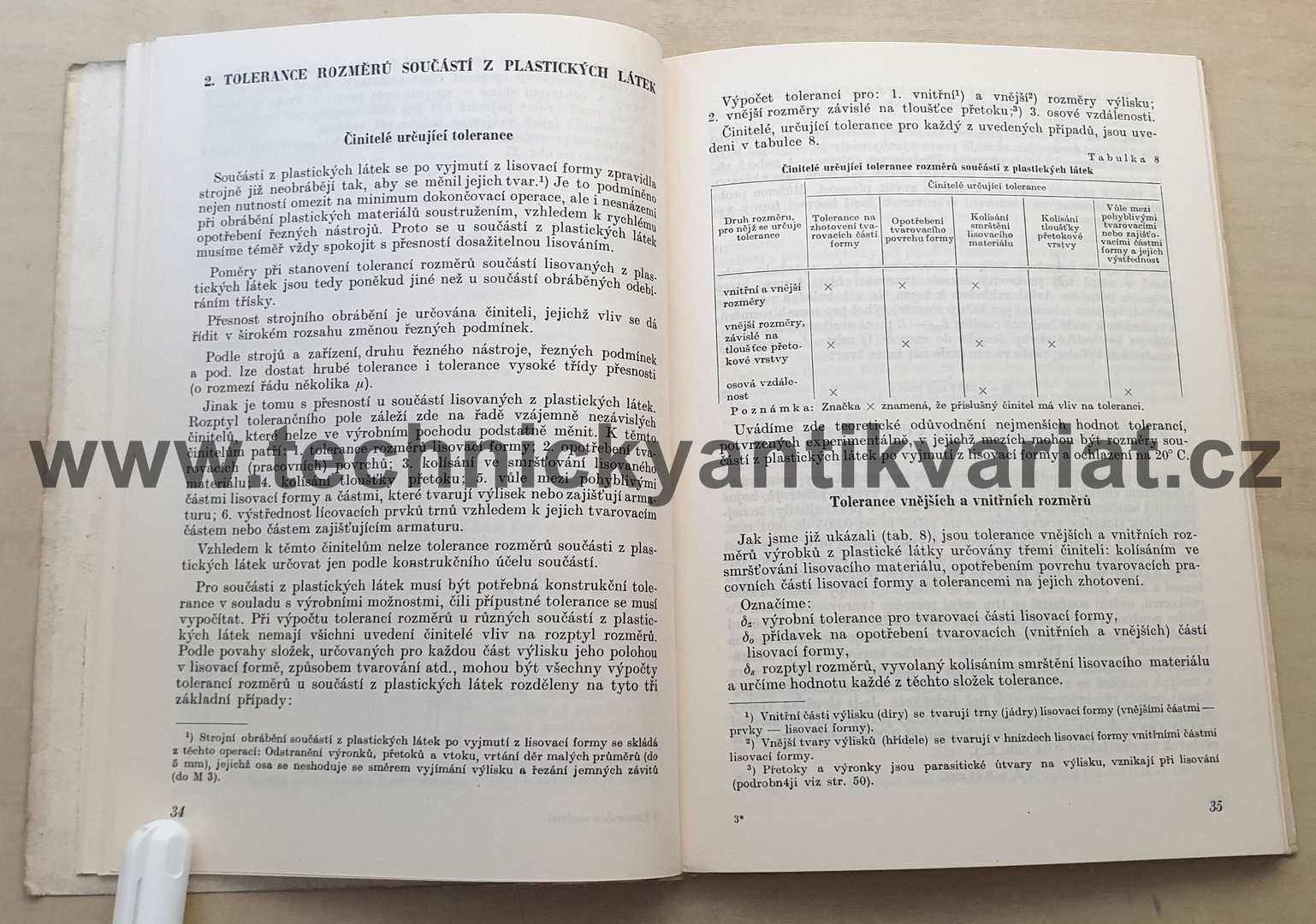 Konstrukce součástí z plastických látek a lisovacích forem - Kopaněvič (1952)