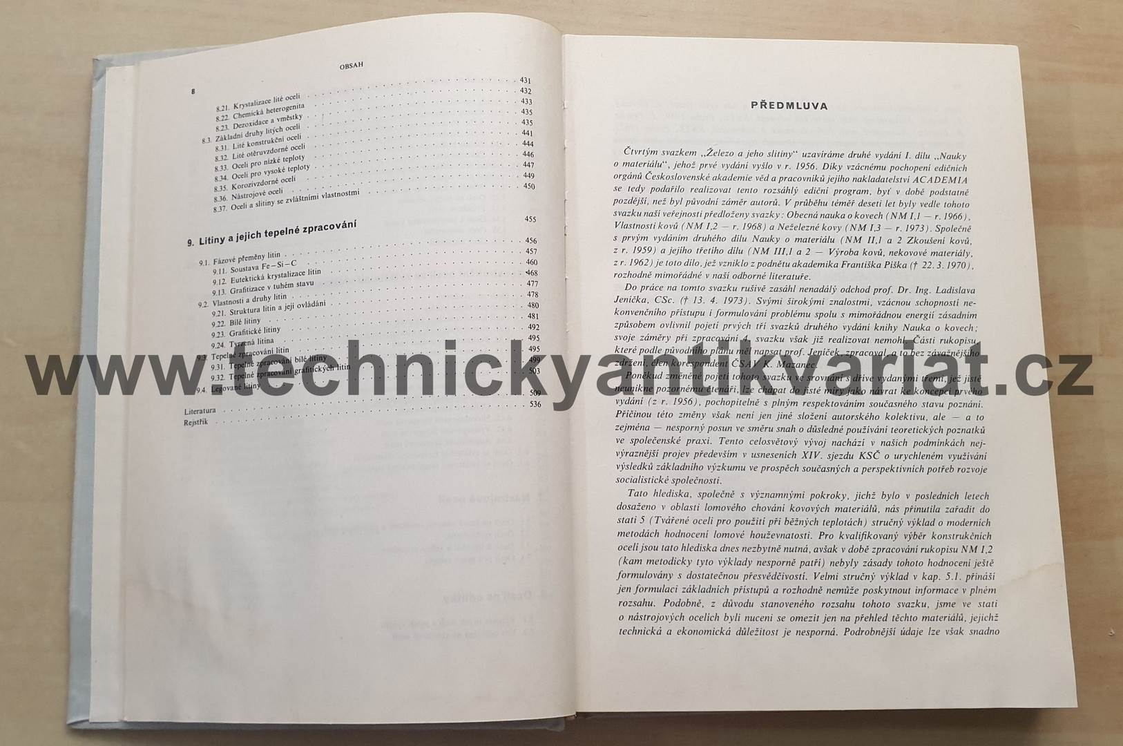 Nauka o materiálu I. Železo a jeho slitiny 4 - Ryš, Cenek, Hrbek, Mazanec (1975)