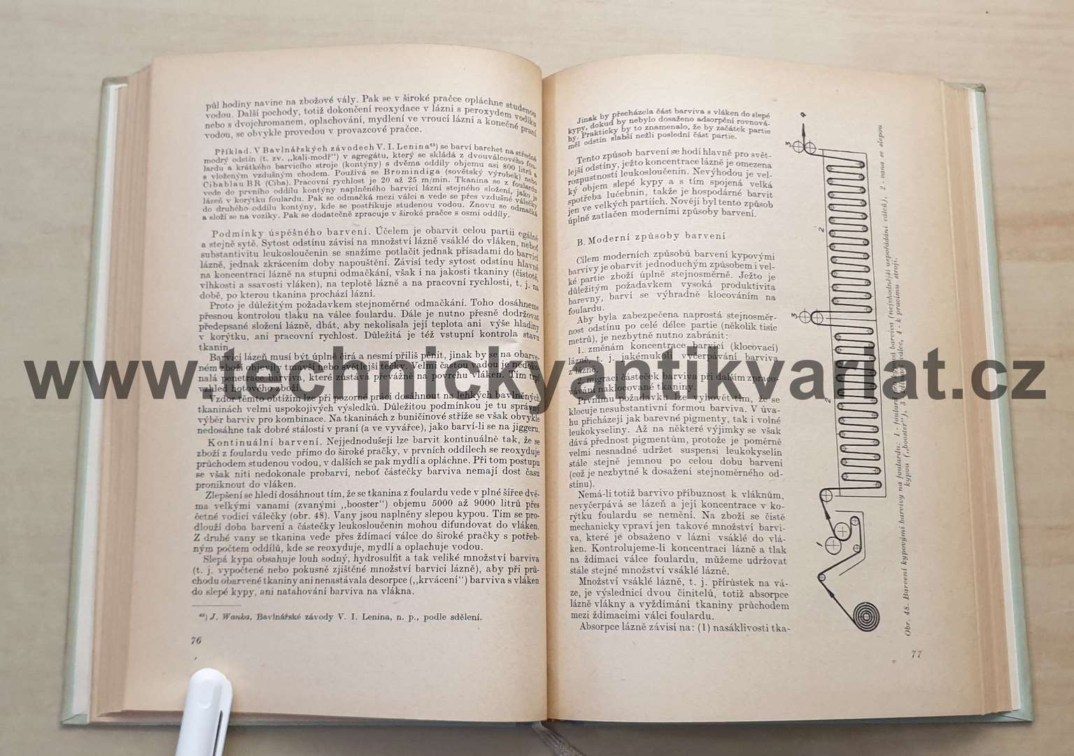 Chemická technologie textilní - IV/2 barvení bavlny a buničinové stříže - Václav Felix (1956)