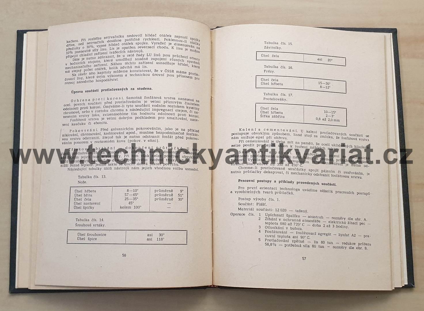 Výroba součástí protlačováním za studena - Rousek Jakub (1961)
