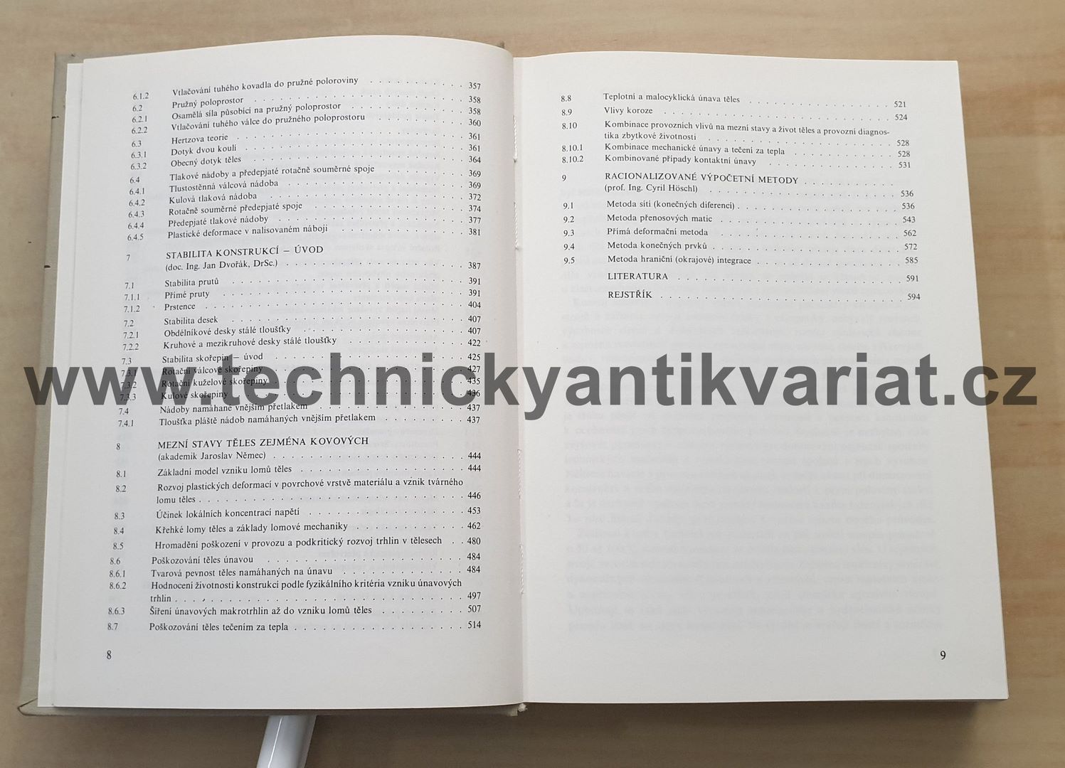 Pružnost a pevnost ve strojírenství - Němec, Dvořák, Hoschl (1989)