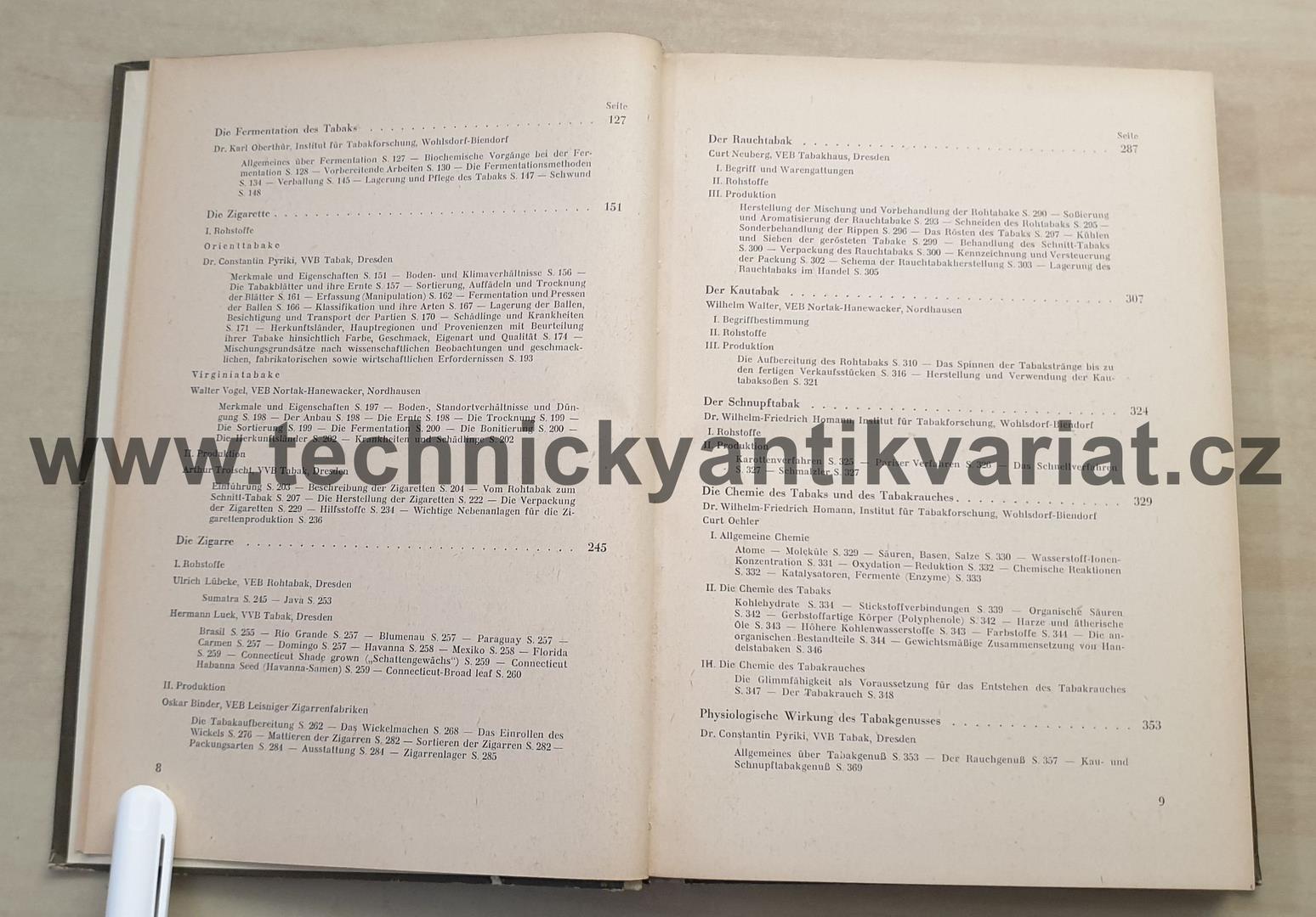 Tabak fachbuch - Gerhard Dietze (1953)
